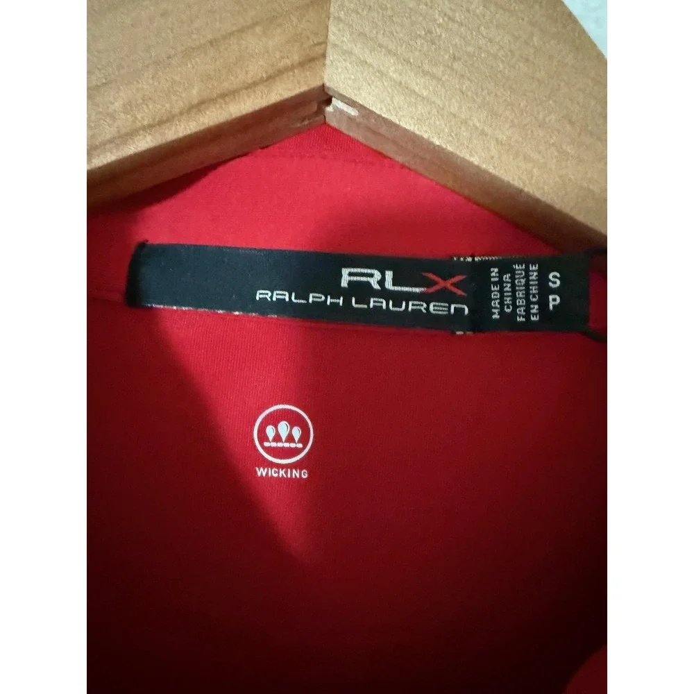 RLX Ralph Lauren Polo Shirt Mens Small Red PGA Harding Park 2020 Golf Wicking